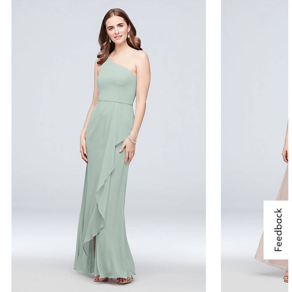 David’s Bridal One Shoulder Dress